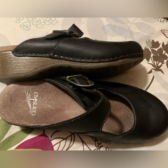 Black Slip-On Clog Mary Jane with Buckle Dansko 37 - Picture 4 of 6